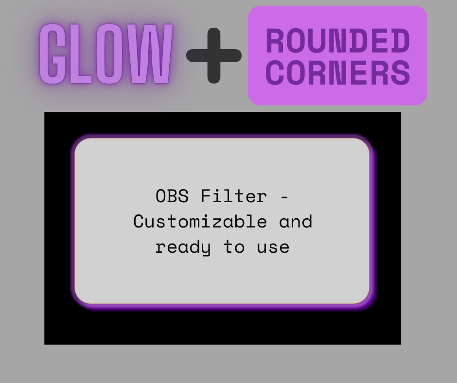 Example of OBS filter used on white background